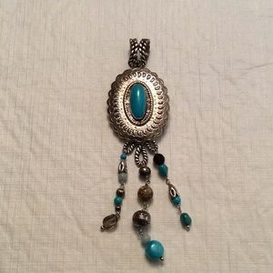 CAROLYN POLLACK RELIOS 925 Turquoise Pin/Pendant